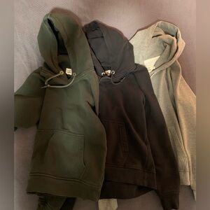 Flint & Tinder 10-Year Hoodie Trio - Made in USA - Size M